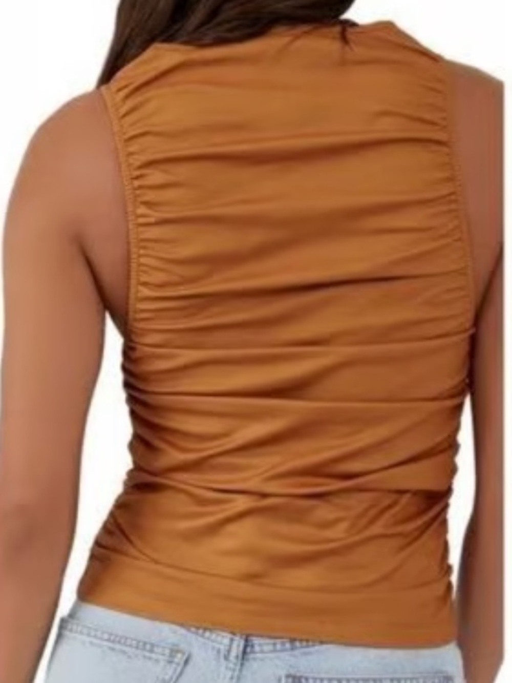 Free People Ride Along Ruched Crop Top - Picture 2 of 5